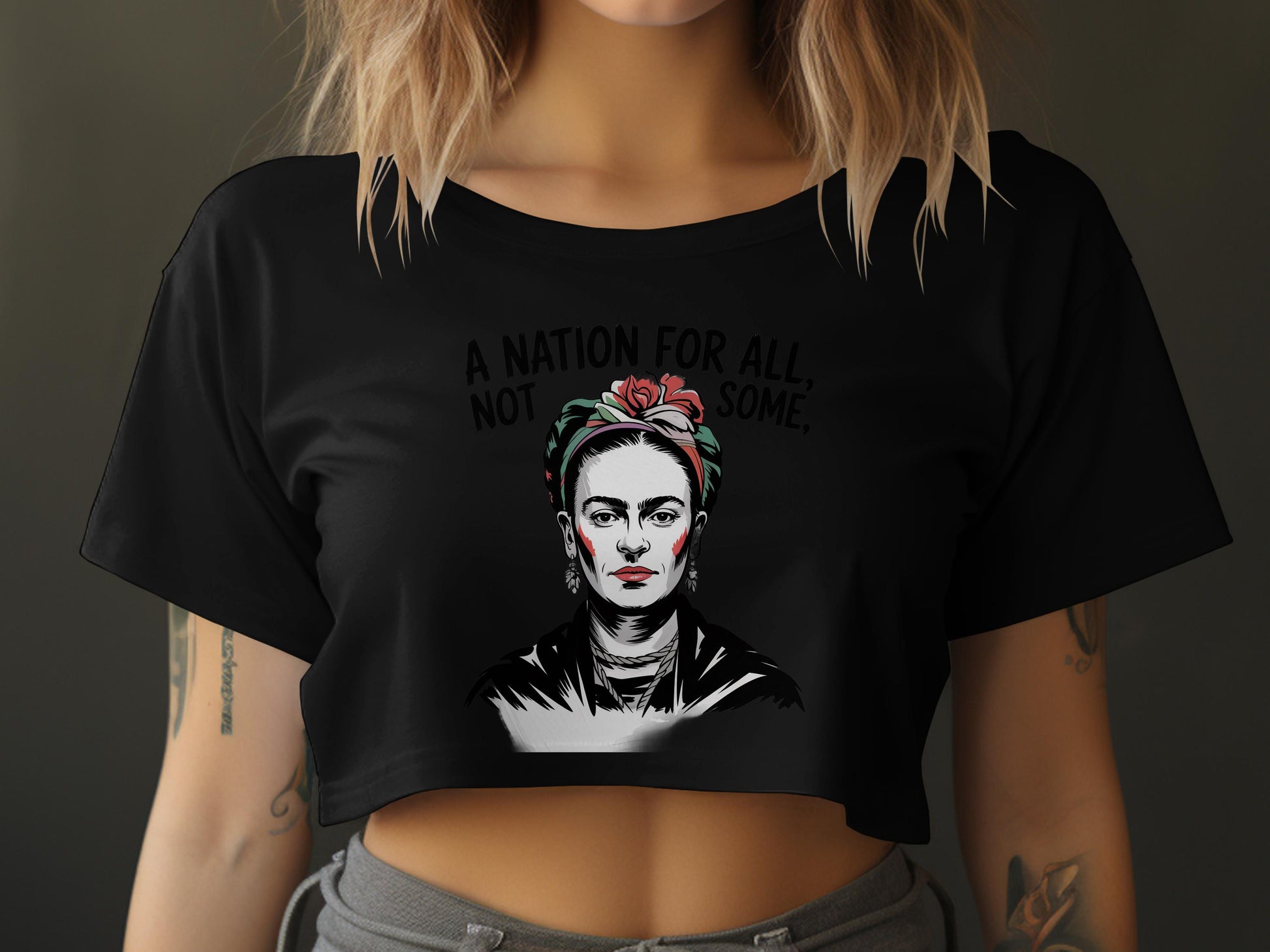 A Nation For All Not For Some Cropped Tee product
