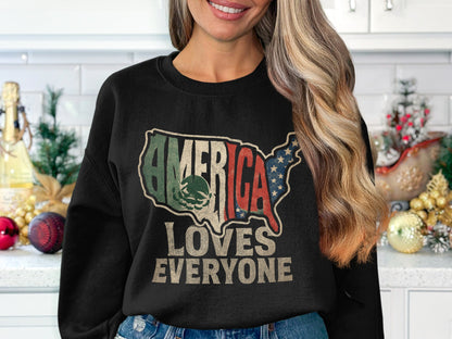 America Loves Everyone Graphic Sweatshirt product type