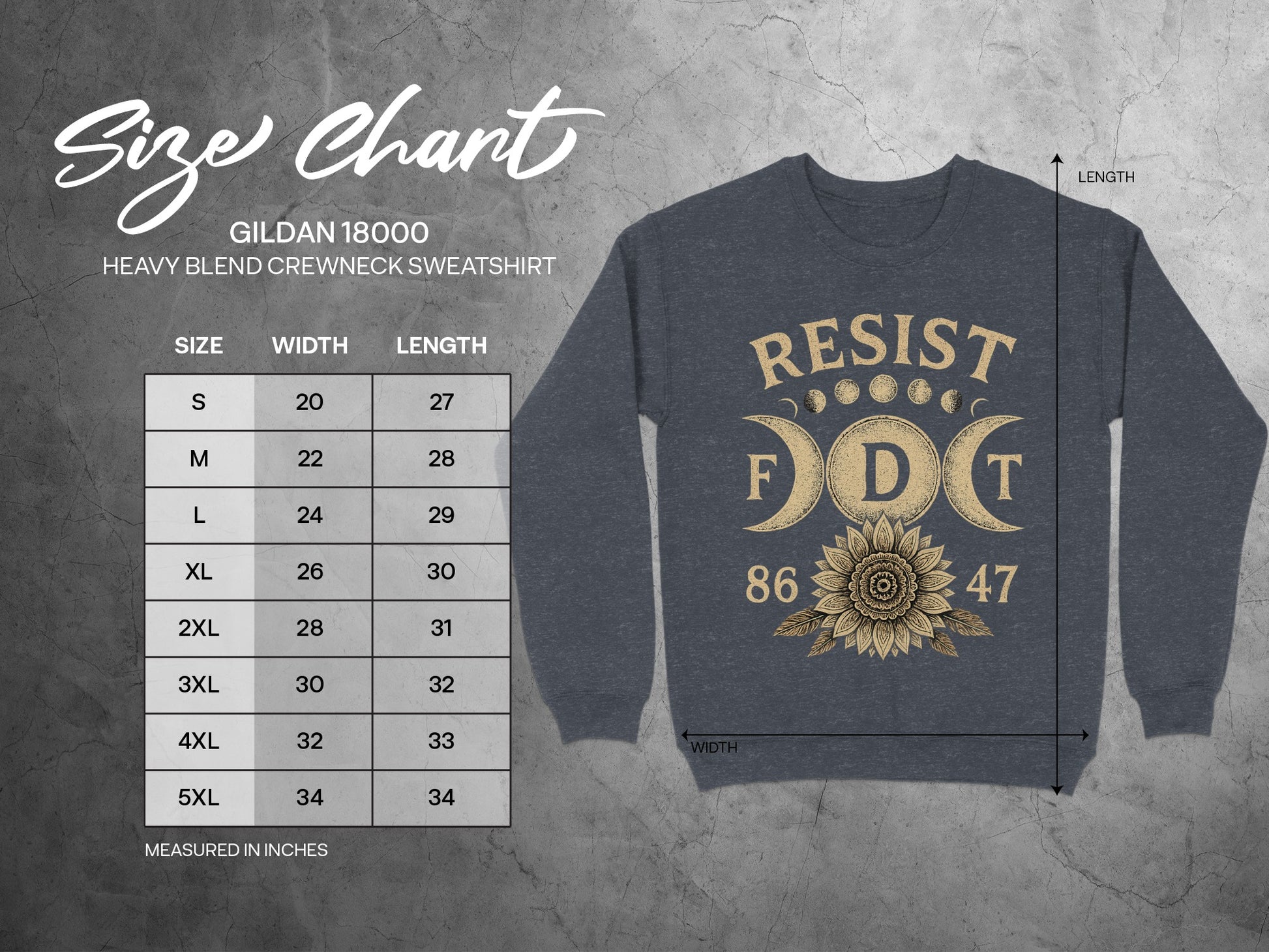 Resist FDT Sunflower Moon Crewneck Sweatshirt product