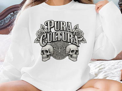 Pura Cultura Skull Graphic Design Sweatshirt product