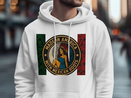 Made in America With Mexican Roots Print Hoodie product type