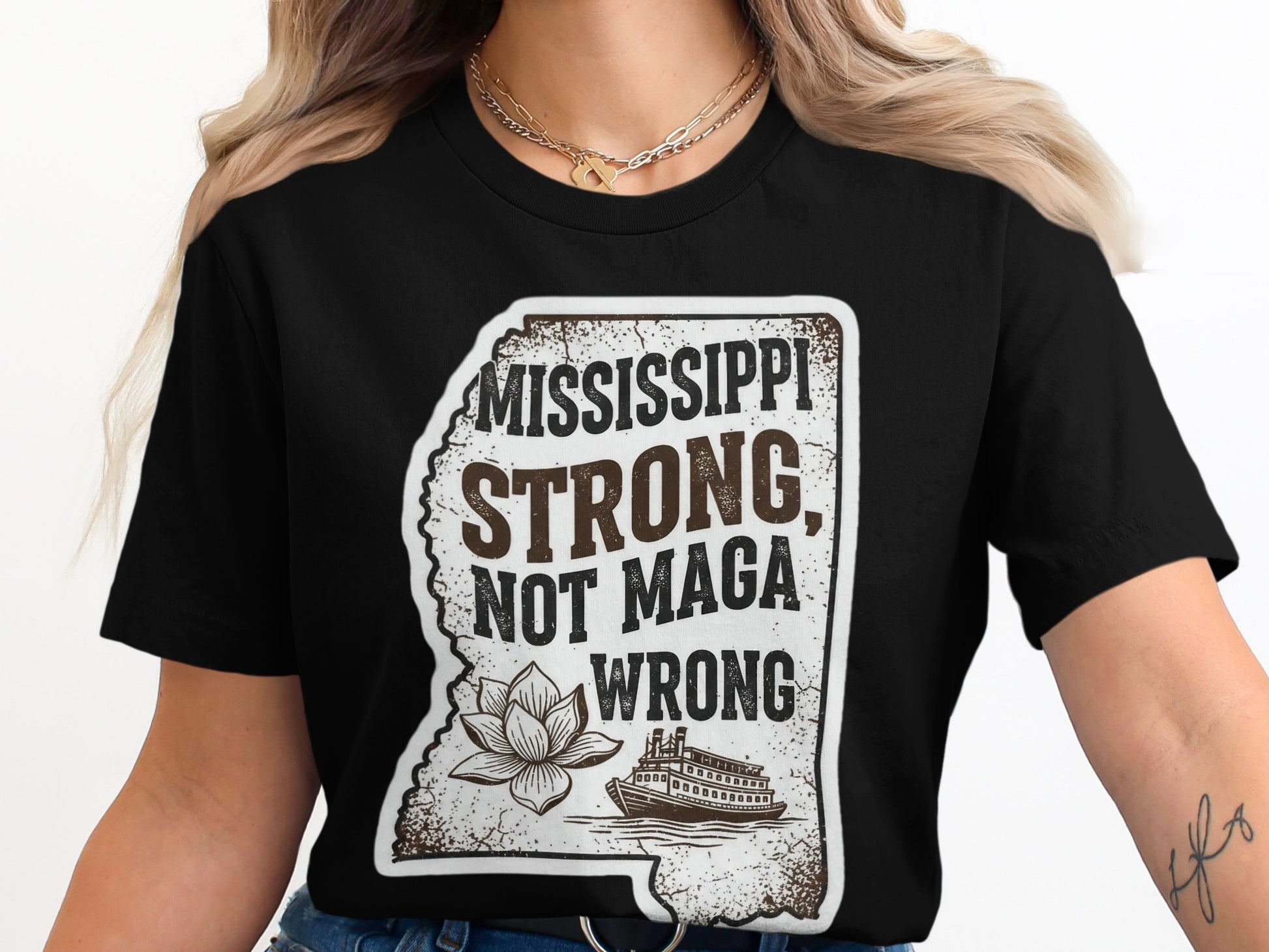 Mississippi Strong Not MAGA Wrong T-shirt product type