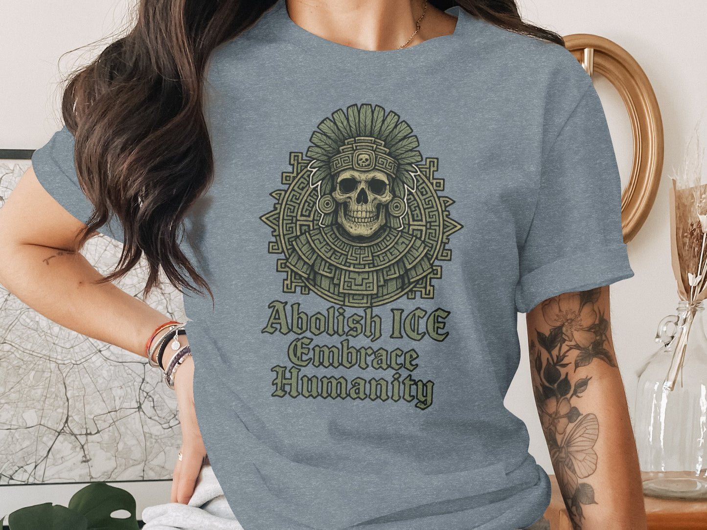 Abolish ICE Embrace Humanity Graphic Tee