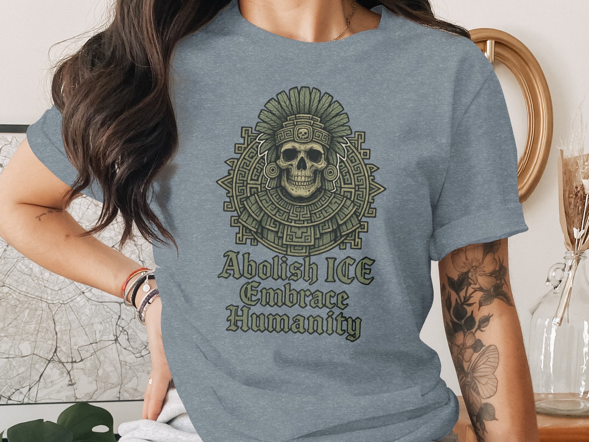 Abolish ICE Embrace Humanity Graphic Tee