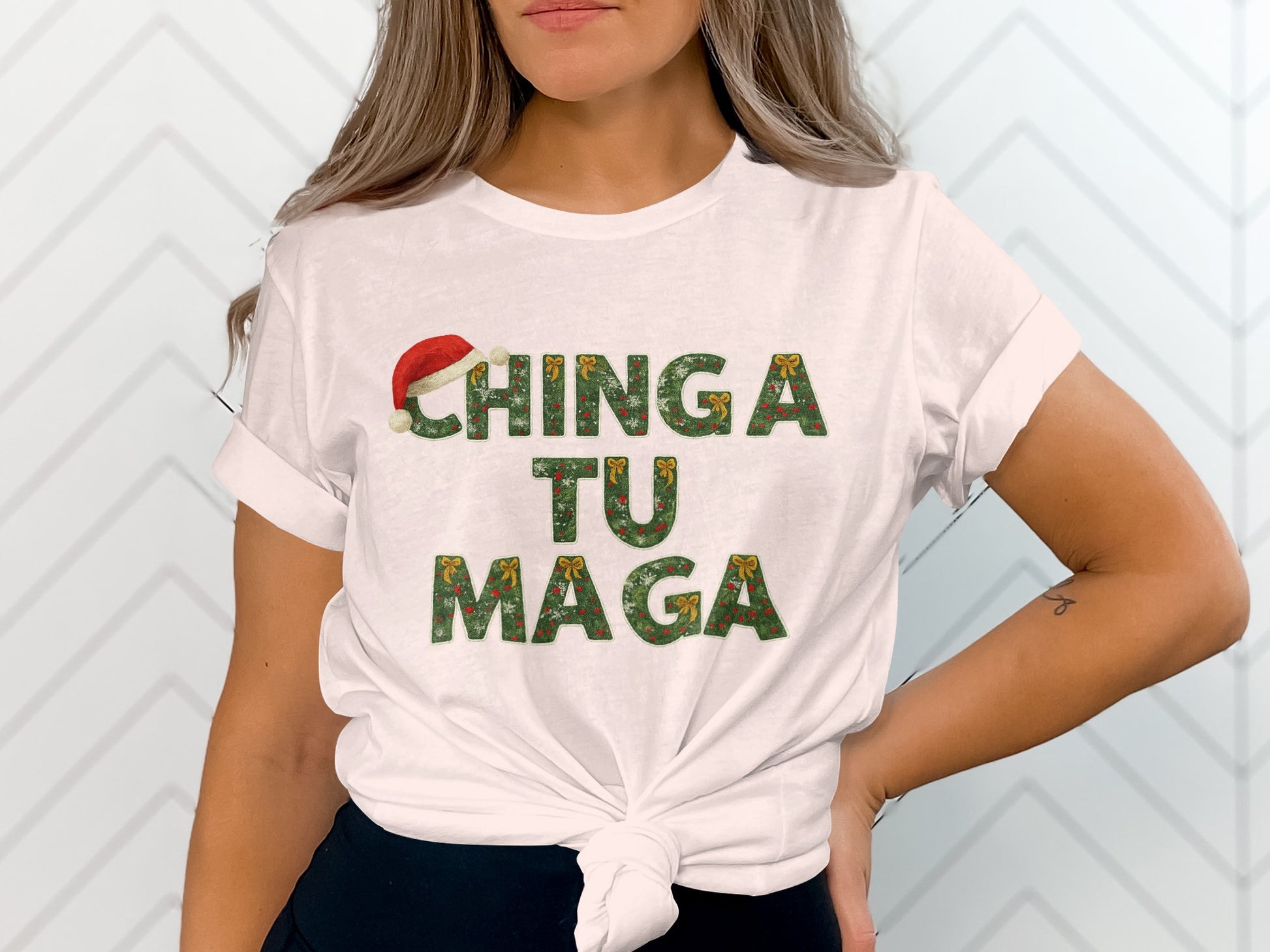 Festive Chinga Tu Maga Holiday Graphic Tee