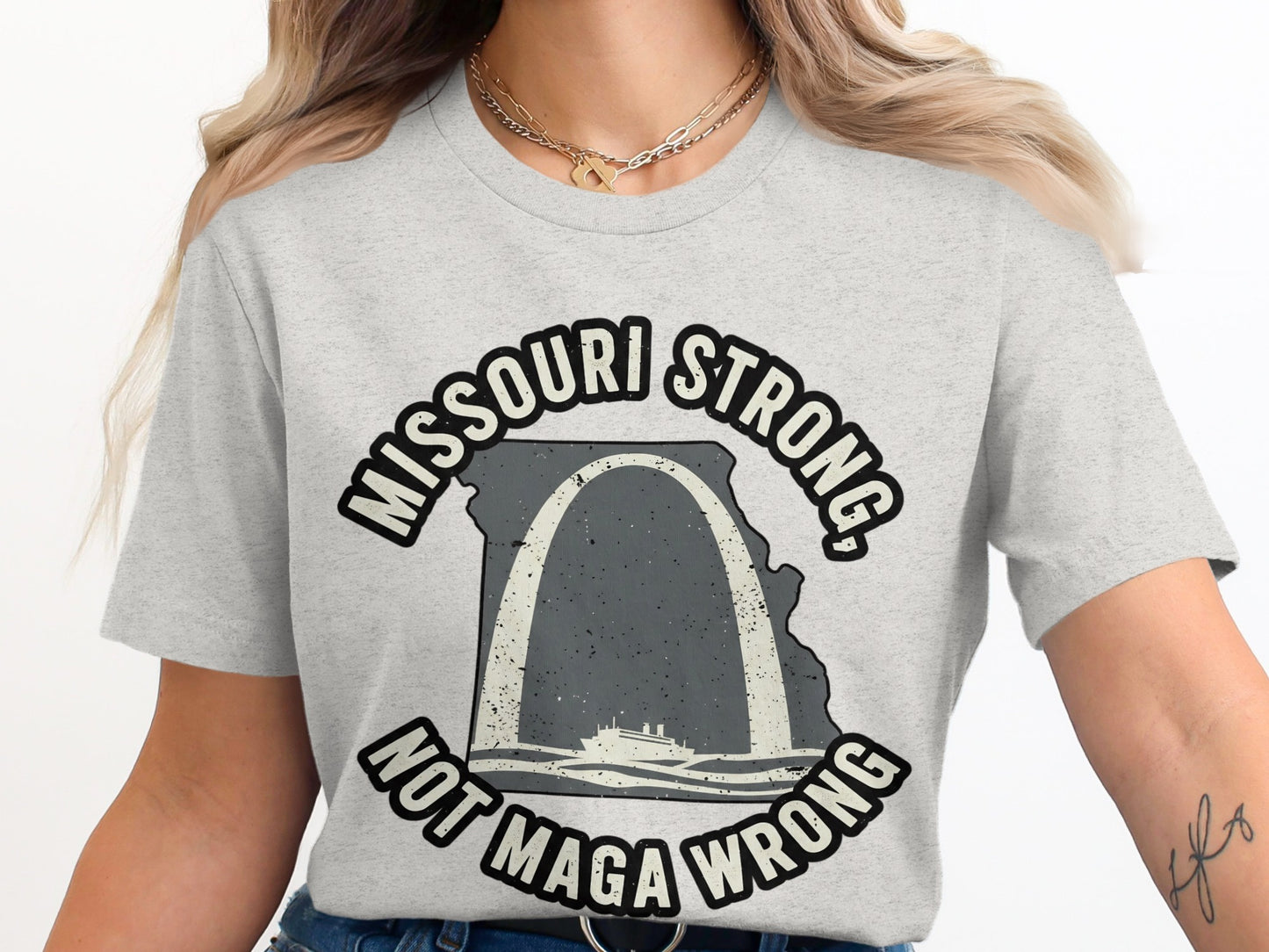 Missouri Strong Not Maga Wrong Graphic Tee product