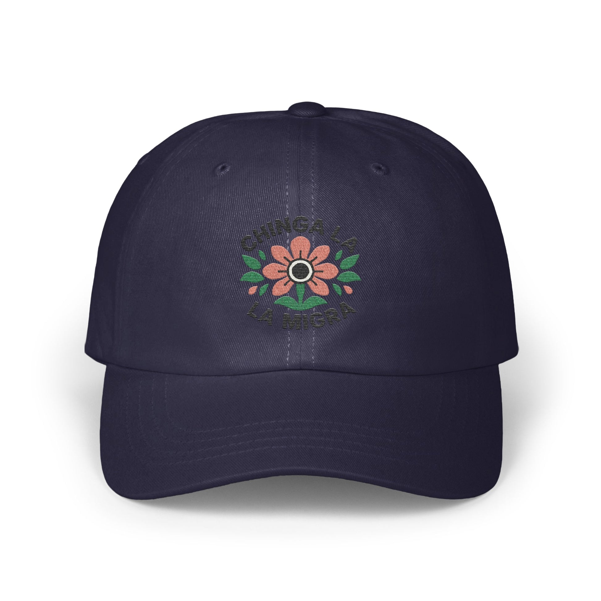 Floral Embroidered Baseball Cap Chingona Hat product type