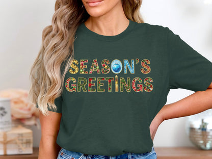 Season's Greetings Printed T-shirt