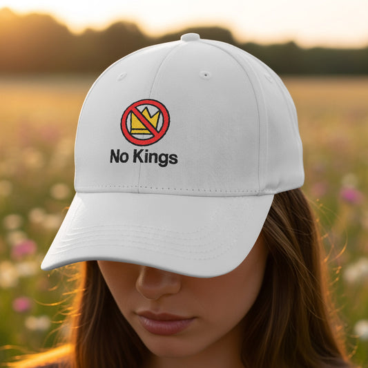 No Kings Embroidered Cap Outdoor Casual Hat product