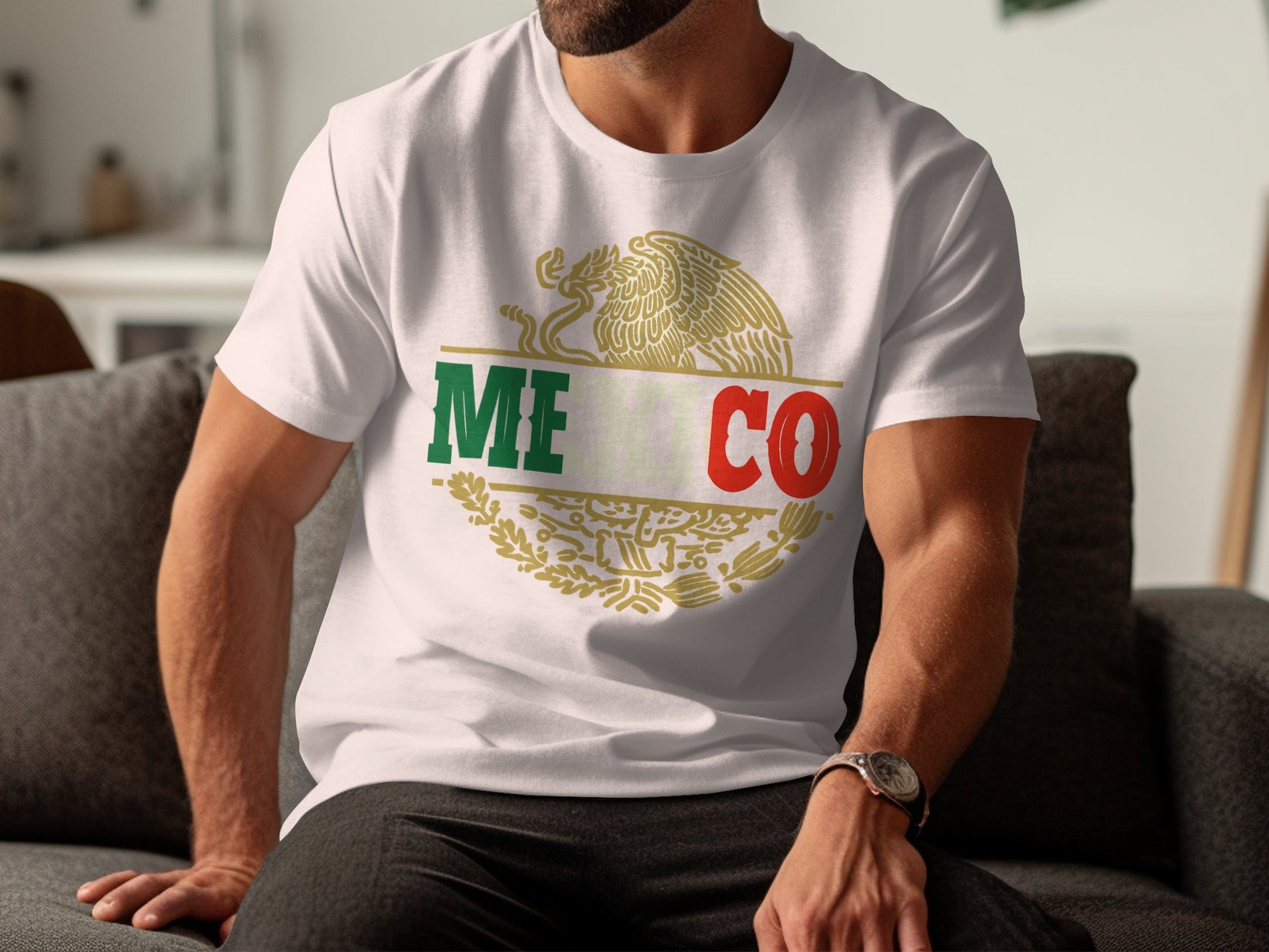 Men's Mexican Flag Graphic Tee shirt product