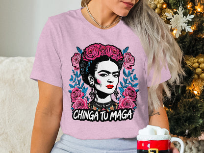 Artistic Chinga Tu Maga T-shirt for Bold Statements