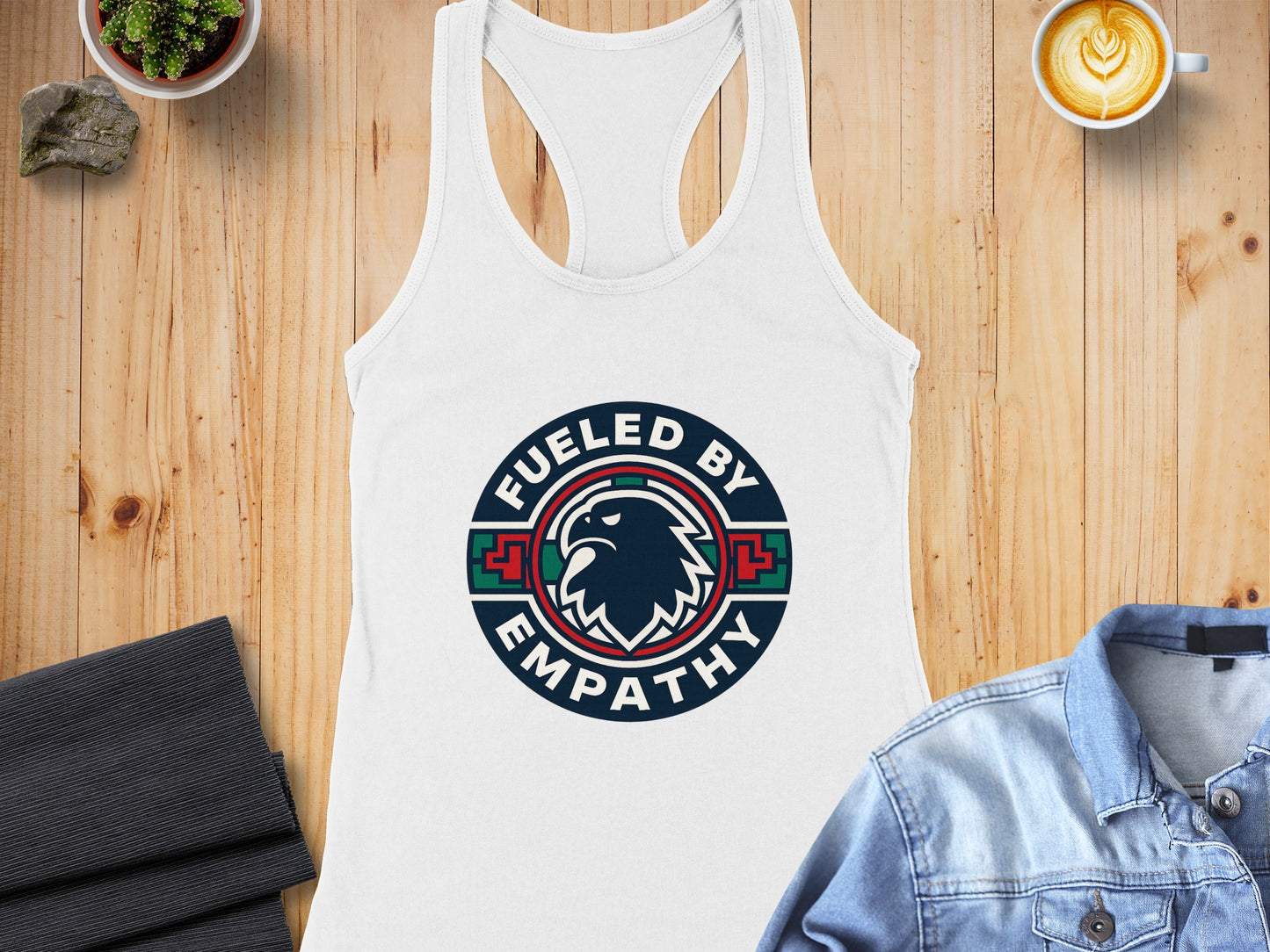 Fueled By Empathy Eagle Logo Tank Top