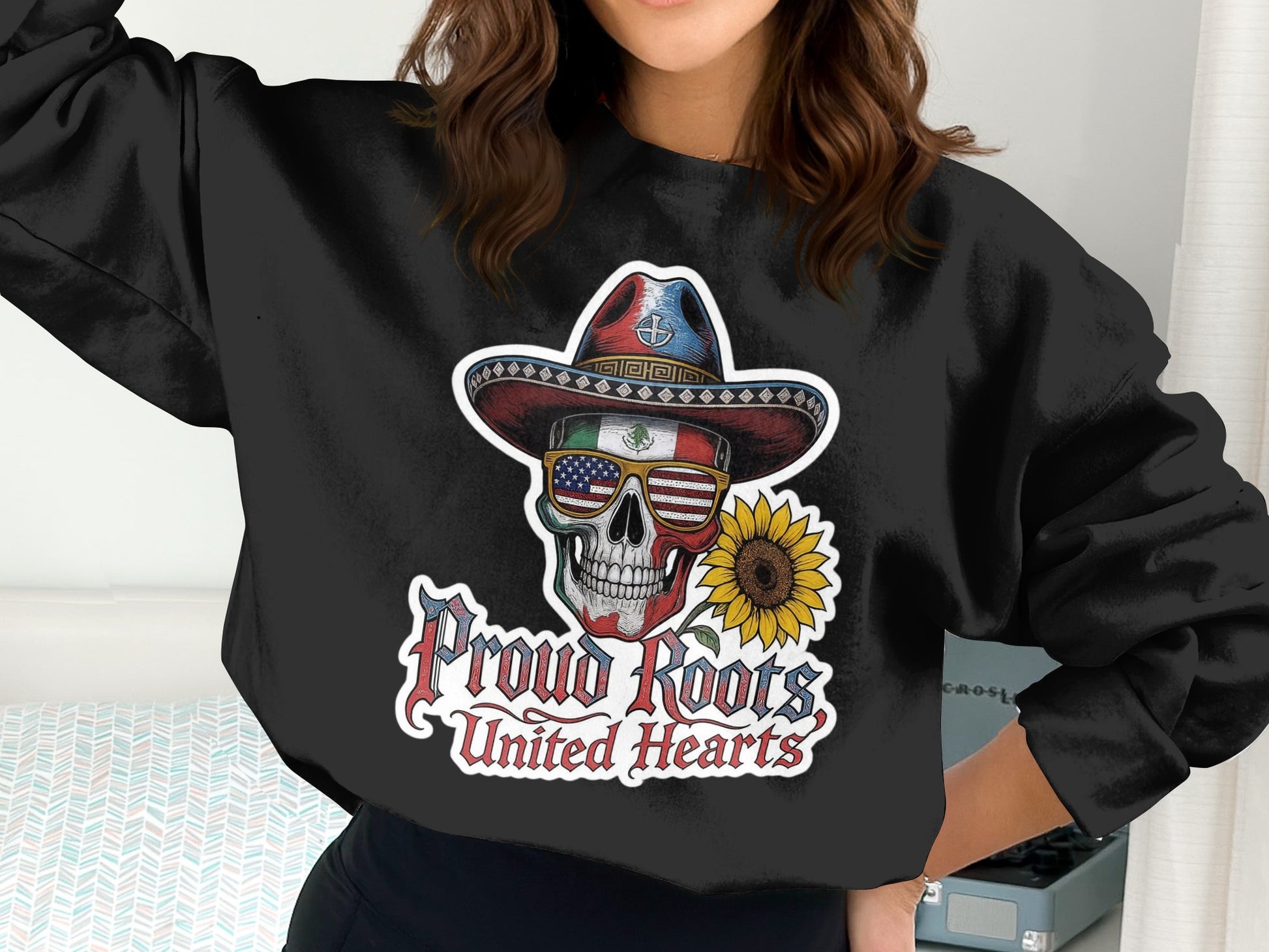 Proud Roots United Hearts Skull Graphic Shirt product