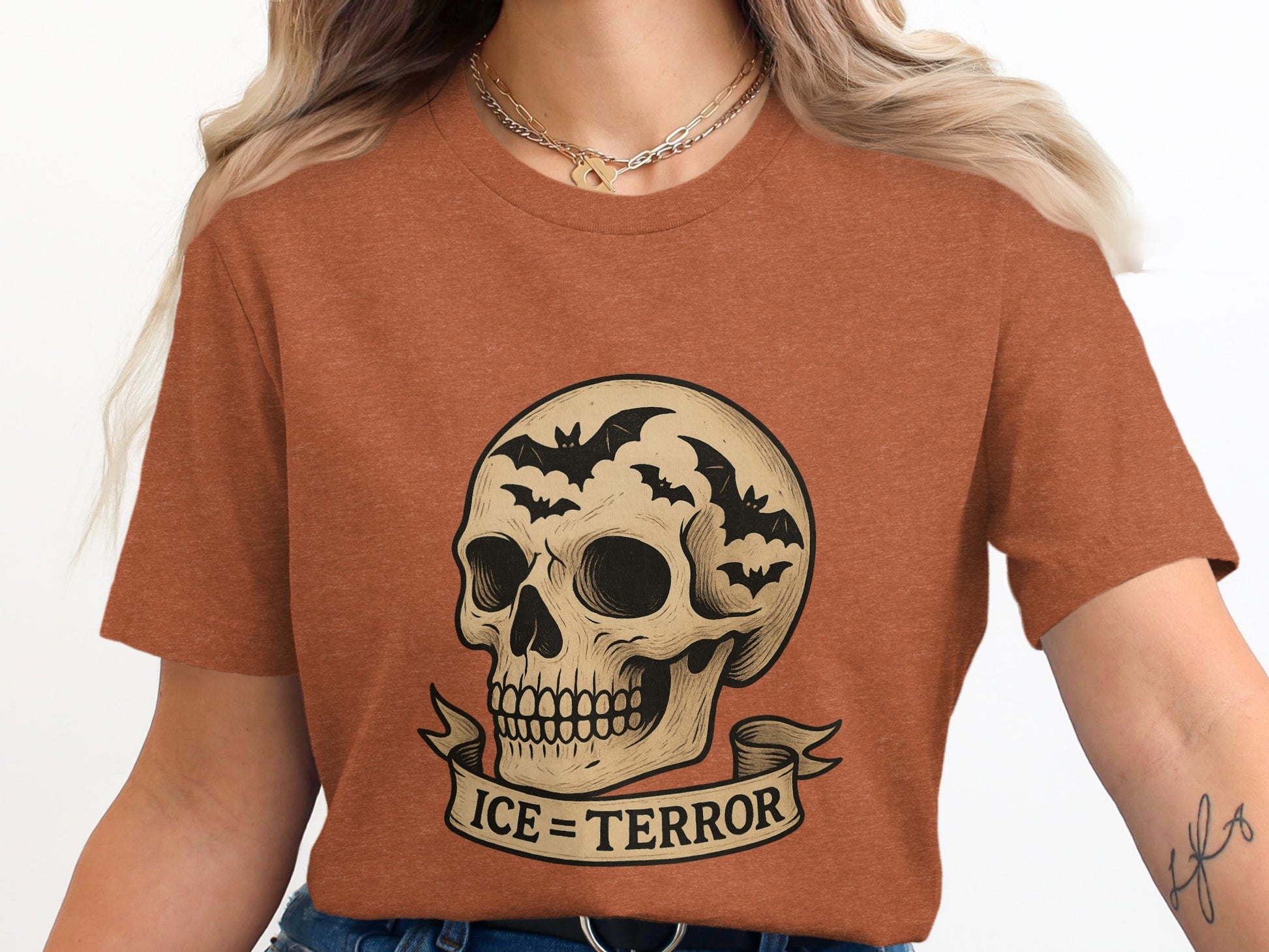 Ice Equals Terror Skull Graphic T Shirt product