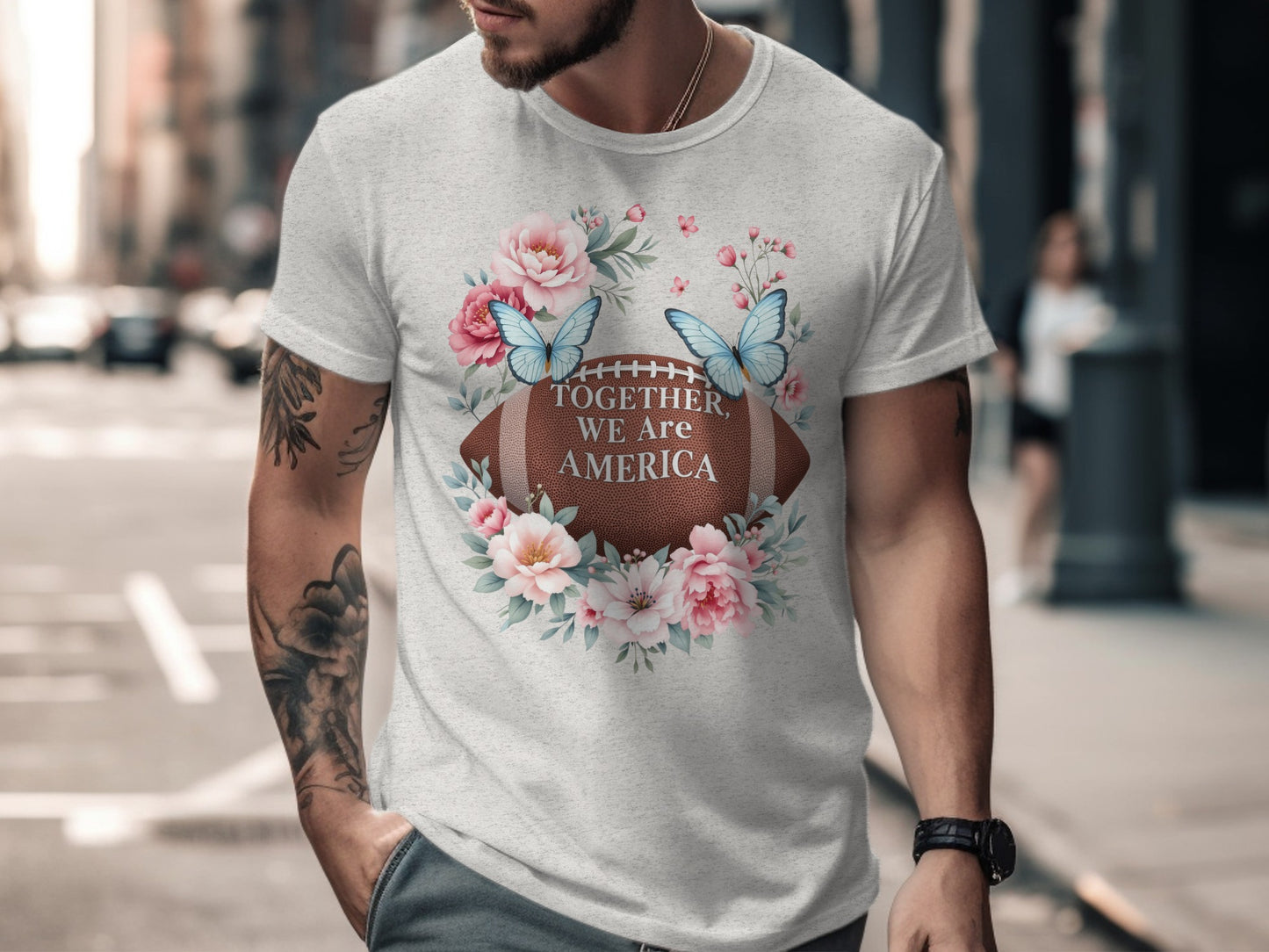 Together We Are America Football Themed T-Shirt