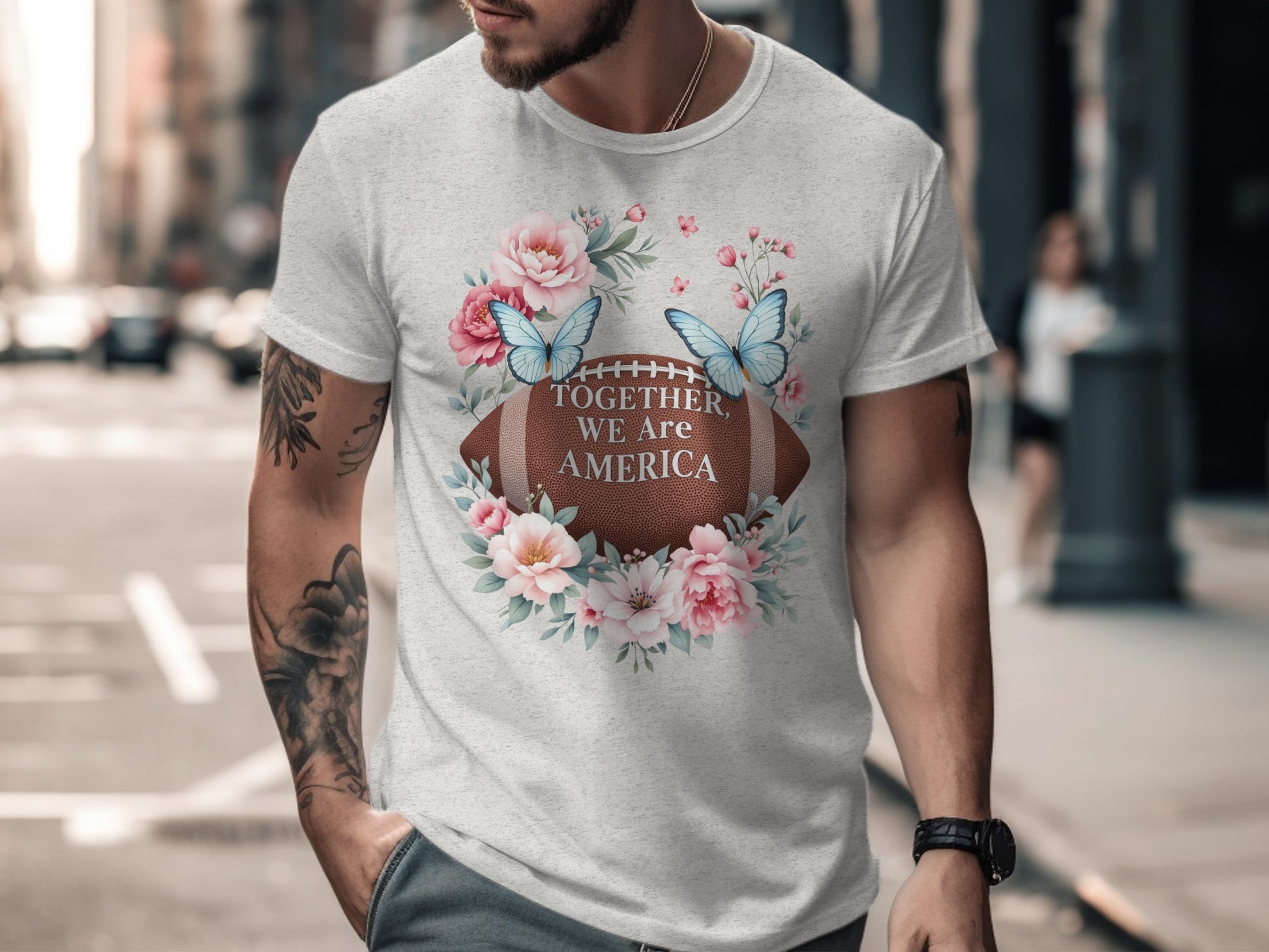 Together We Are America Football Themed T-Shirt