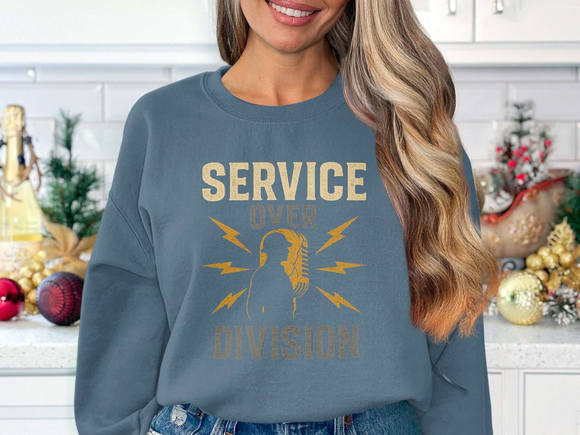Service Over Division Graphic Sweatshirt product type