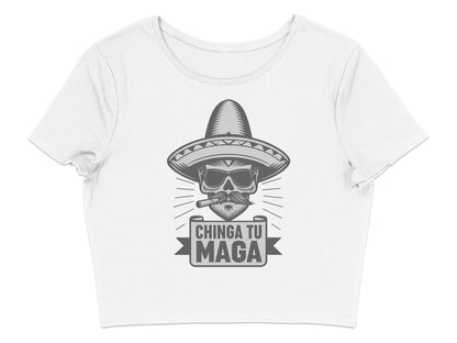 Chinga Tu Maga Graphic Crop Top Shirt product type