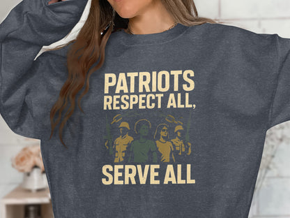 Patriots Respect All Serve All inspiring product