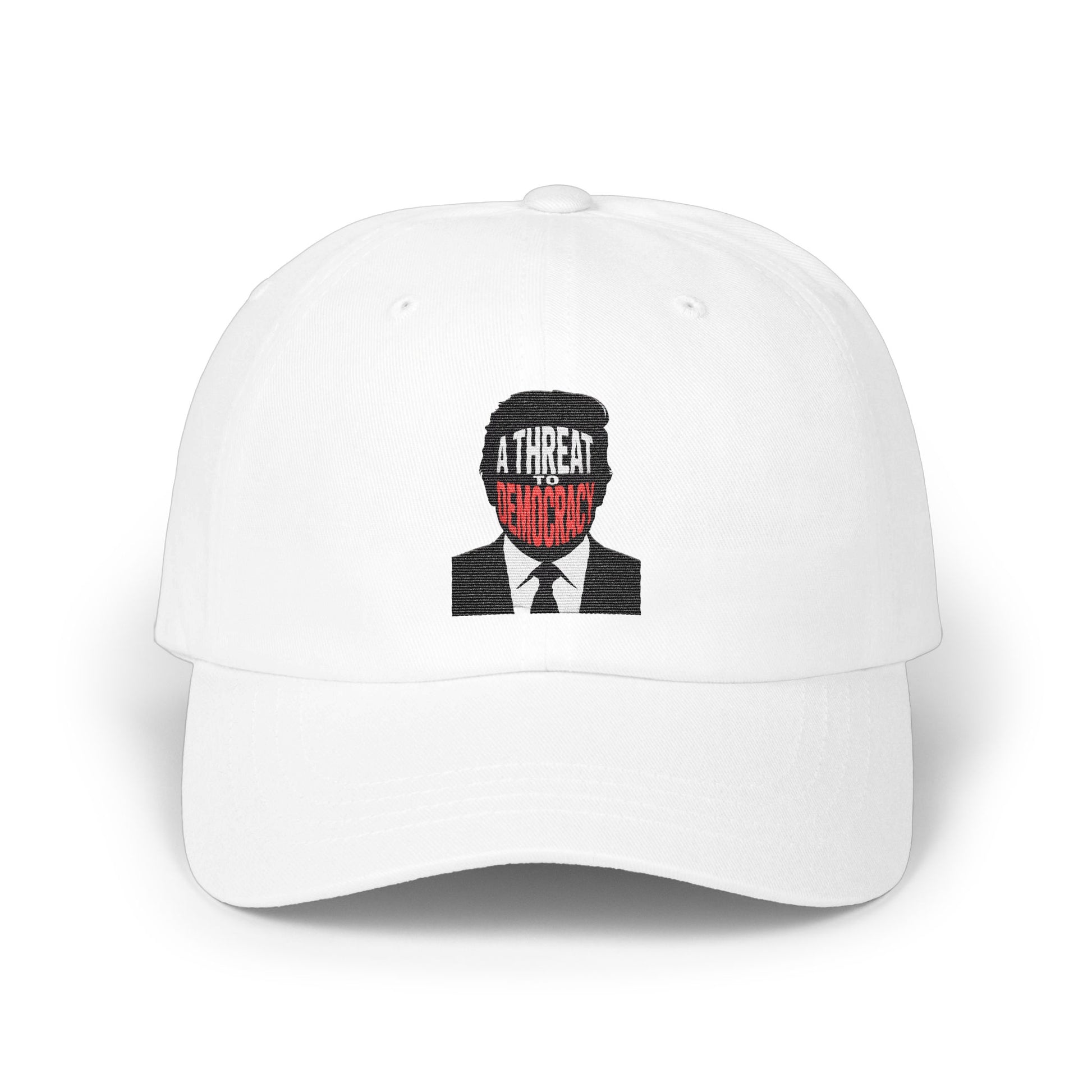 A Threat To Democracy Embroidered Hat product
