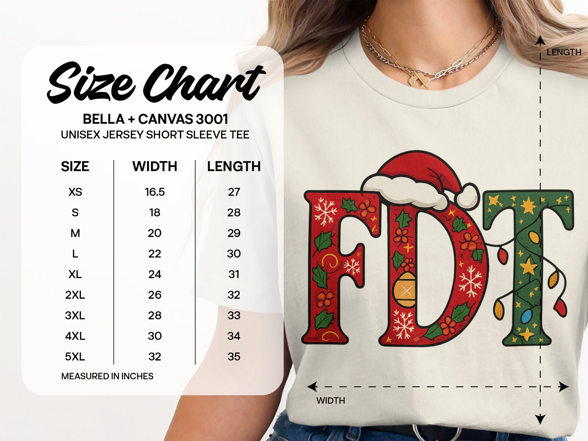 Festive FDT Santa Hat Christmas T-shirt