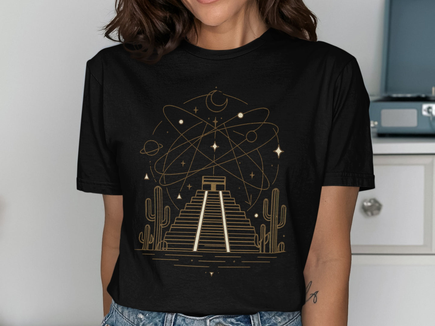 Ancient Pyramid and Cosmic Cactus Design product type