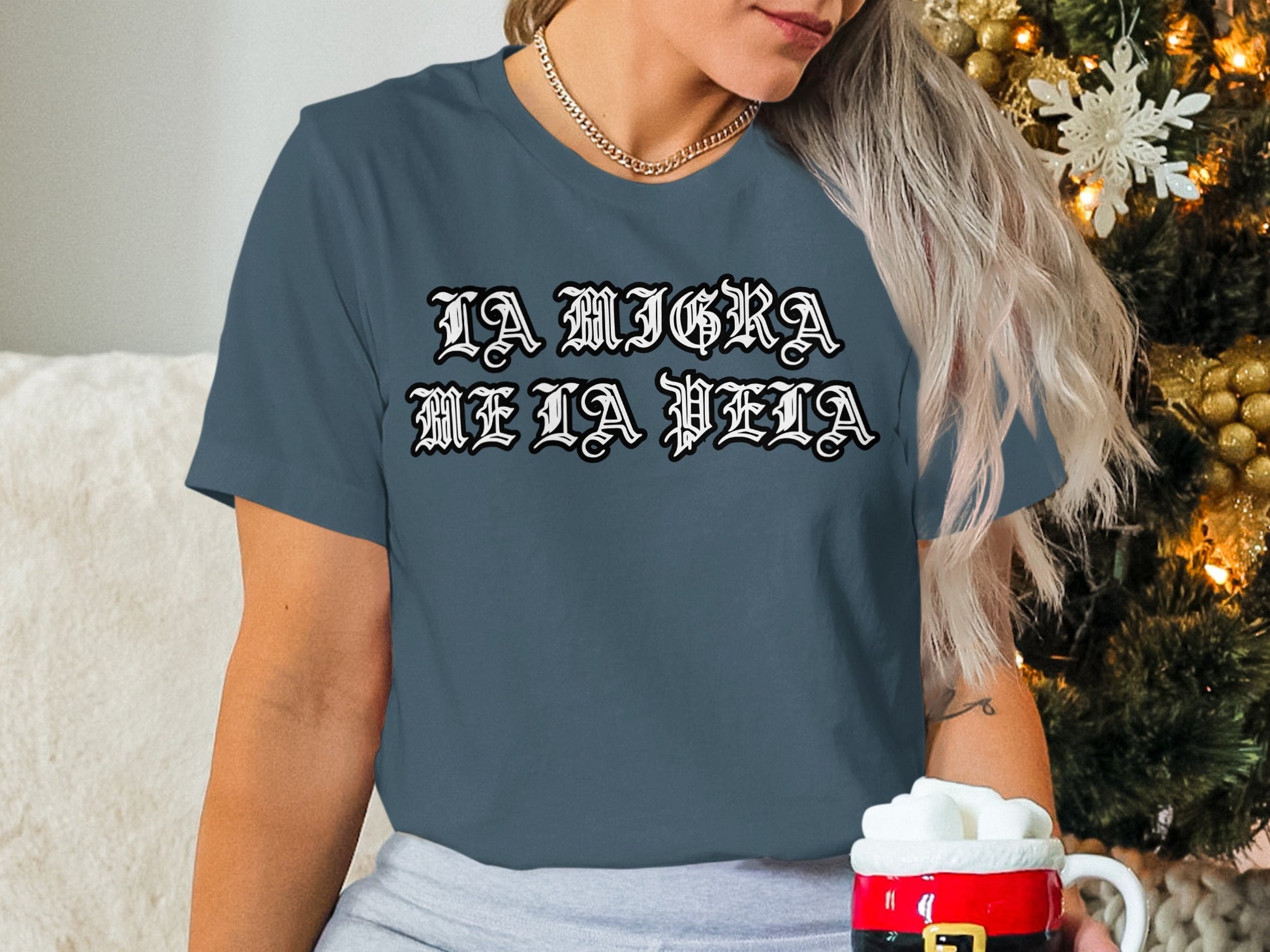 La Migra Me La Pela Graphic Tee Shirt