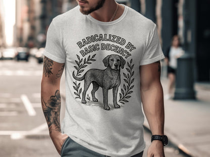 Radicalized By Basic Decency Statement T-shirt product type