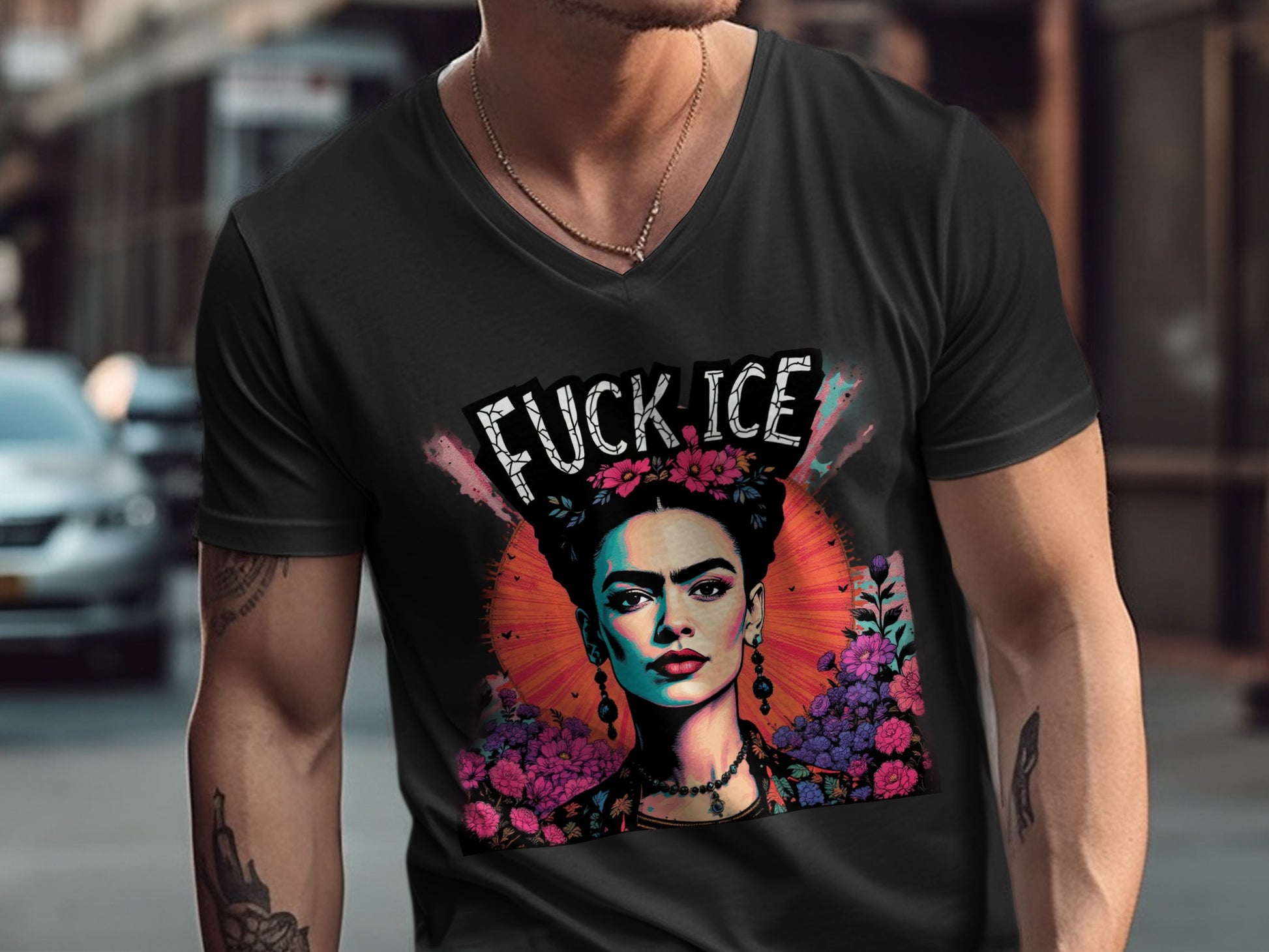 Bold and Artistic Statement T-Shirt Design
