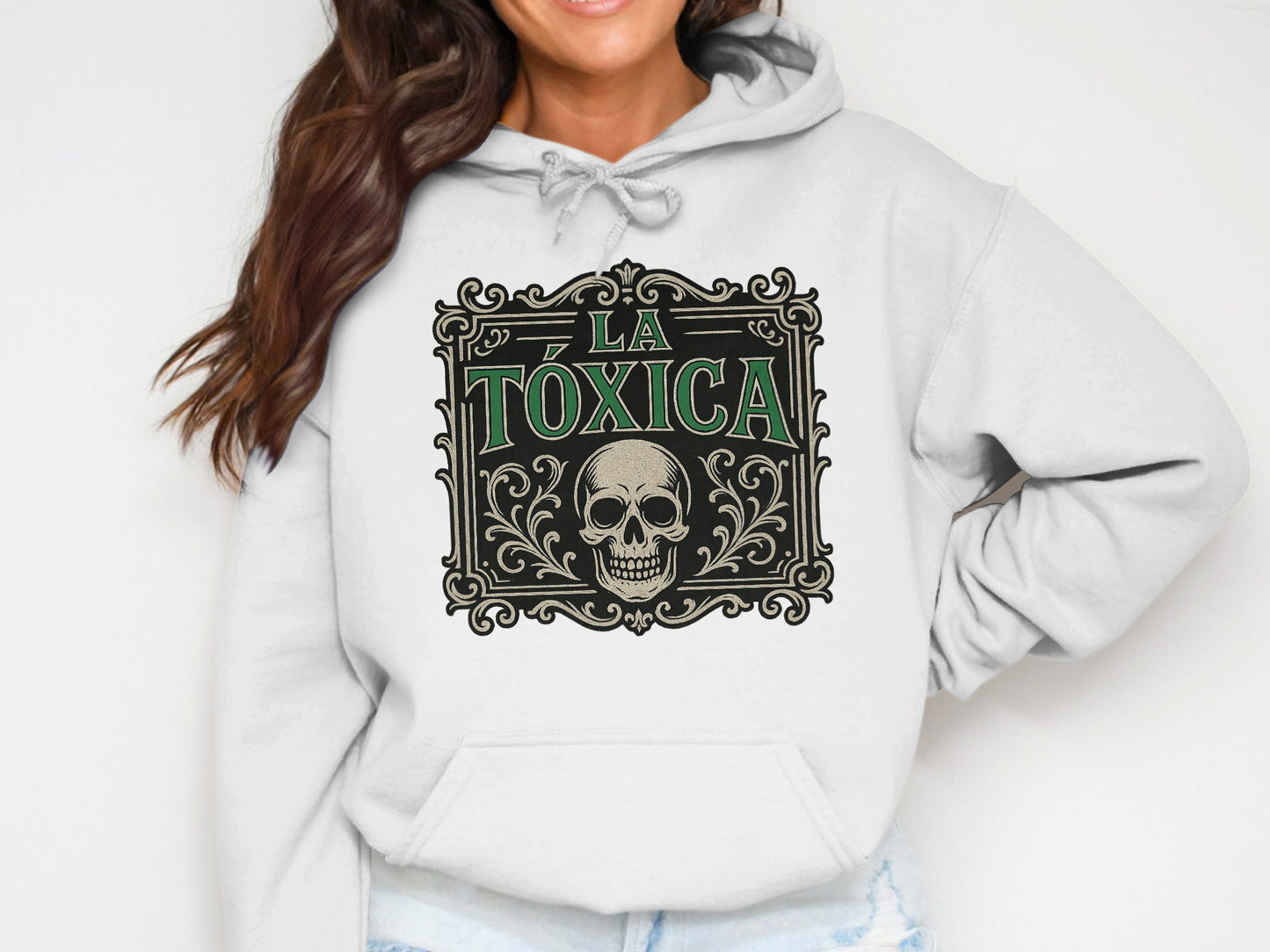 La Toxica Skull Graphic Pullover Hoodie product type
