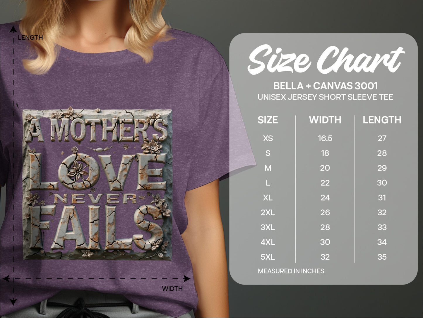 A Mother's Love Never Fails Graphic Tee product type