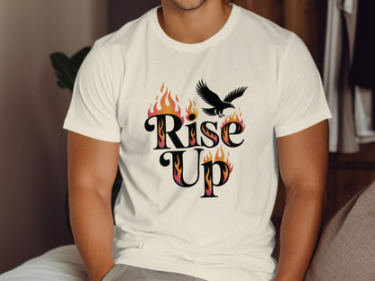 Rise Up Graphic Tee with Flaming Eagle product type