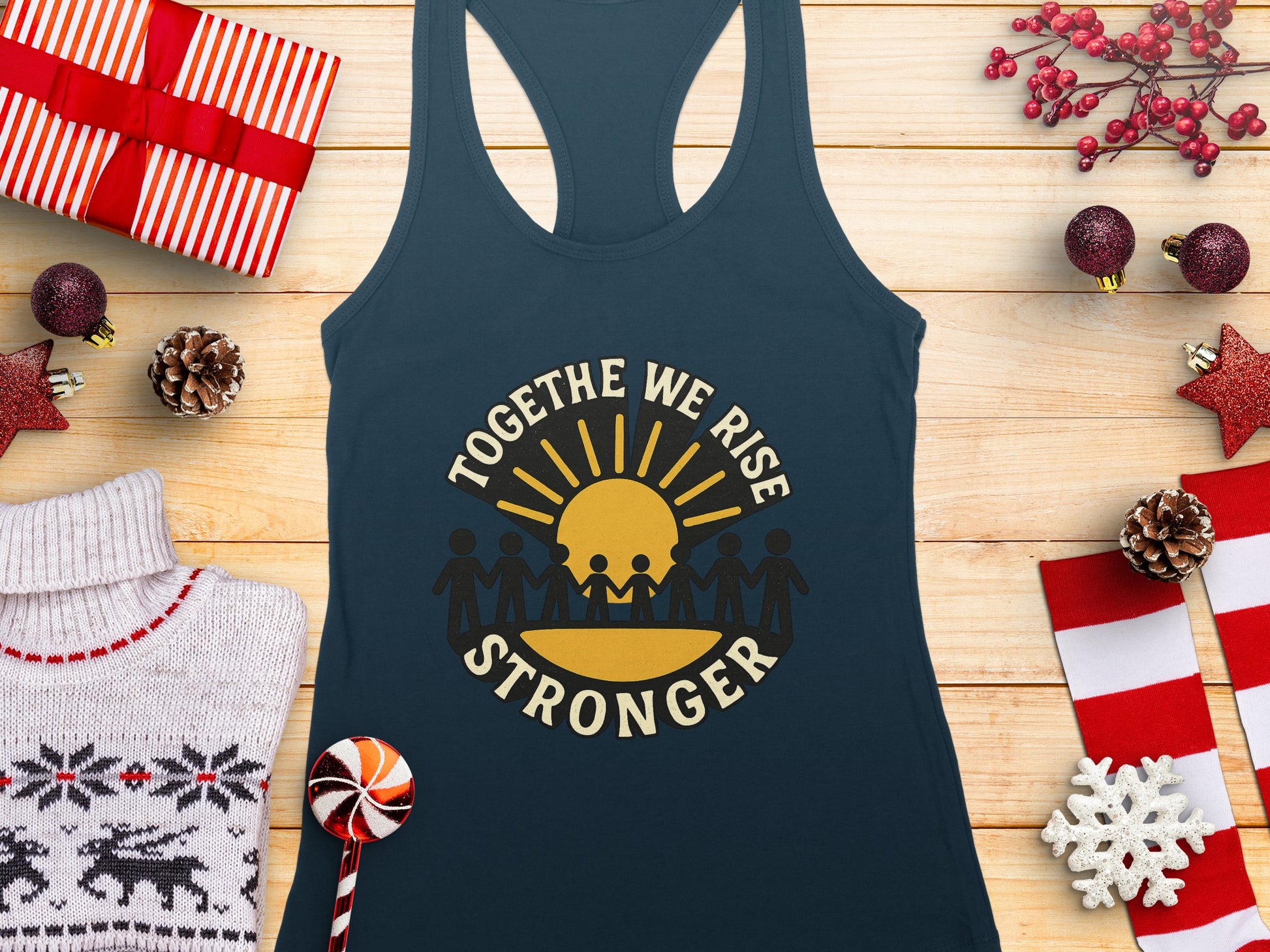 Togethe We Rise Stronger Graphic Tank Top