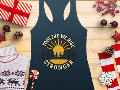 Togethe We Rise Stronger Graphic Tank Top