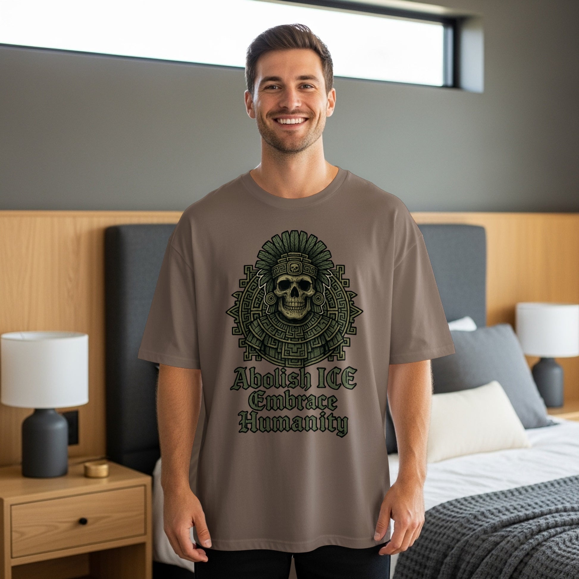 Abolish ICE Embrace Humanity graphic tee product