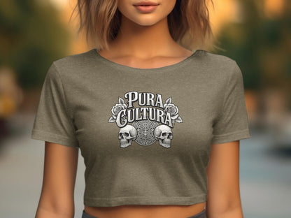 Pura Cultura Skull Graphic Design Crop Top product type