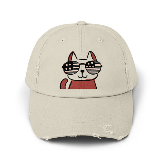 Cute Cat with Sunglasses Casual Design Hat product