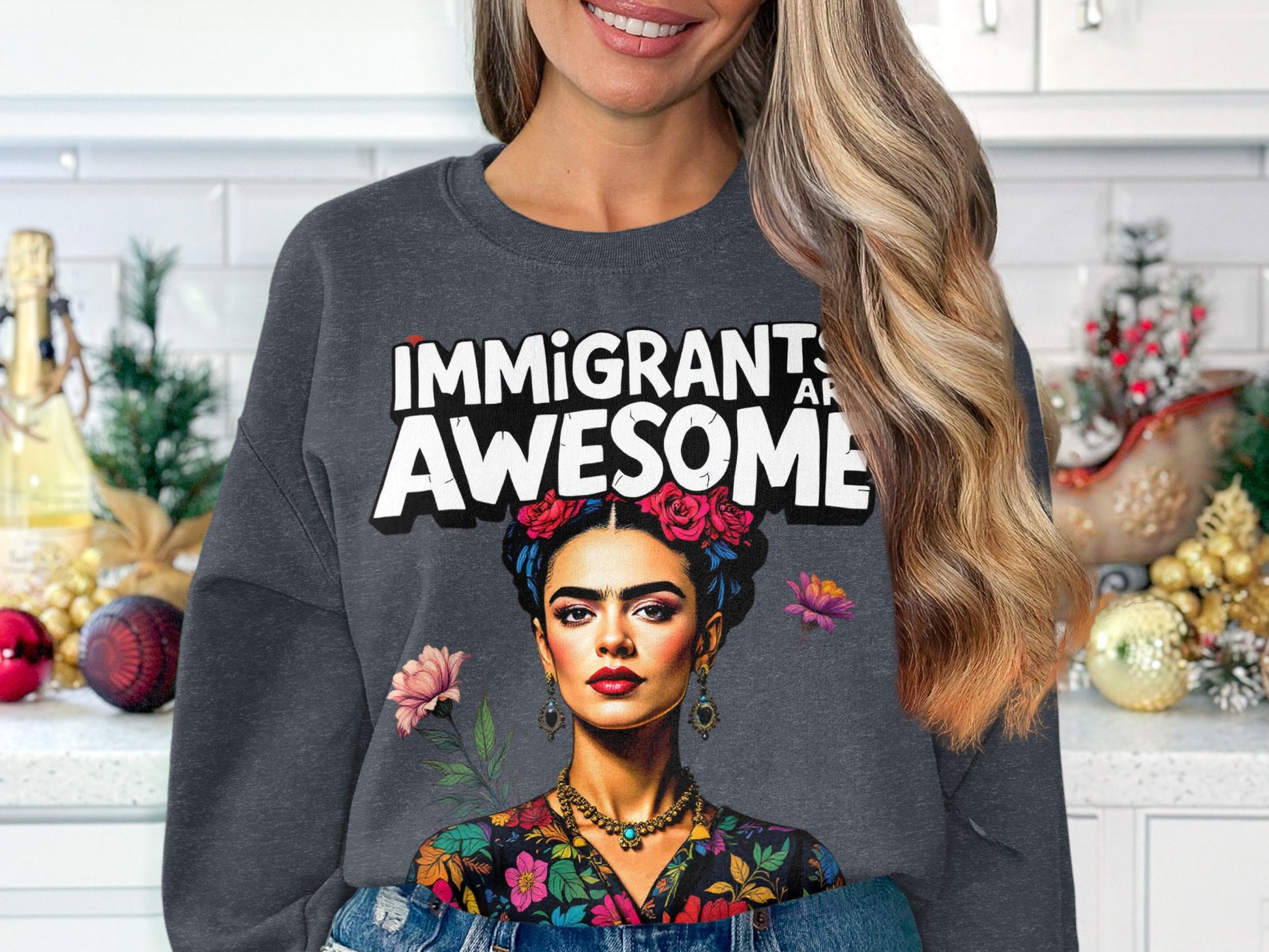Immigrants Are Awesome Graphic Sweatshirt product