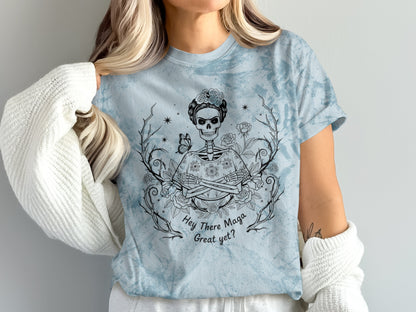 Hey There Maga Great Yet Skeleton Floral Shirt