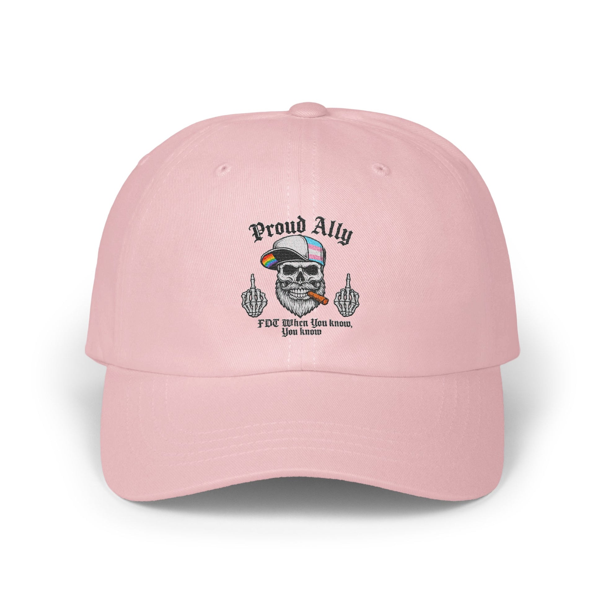 Proud Ally Skull Design Embroidered Hat product type