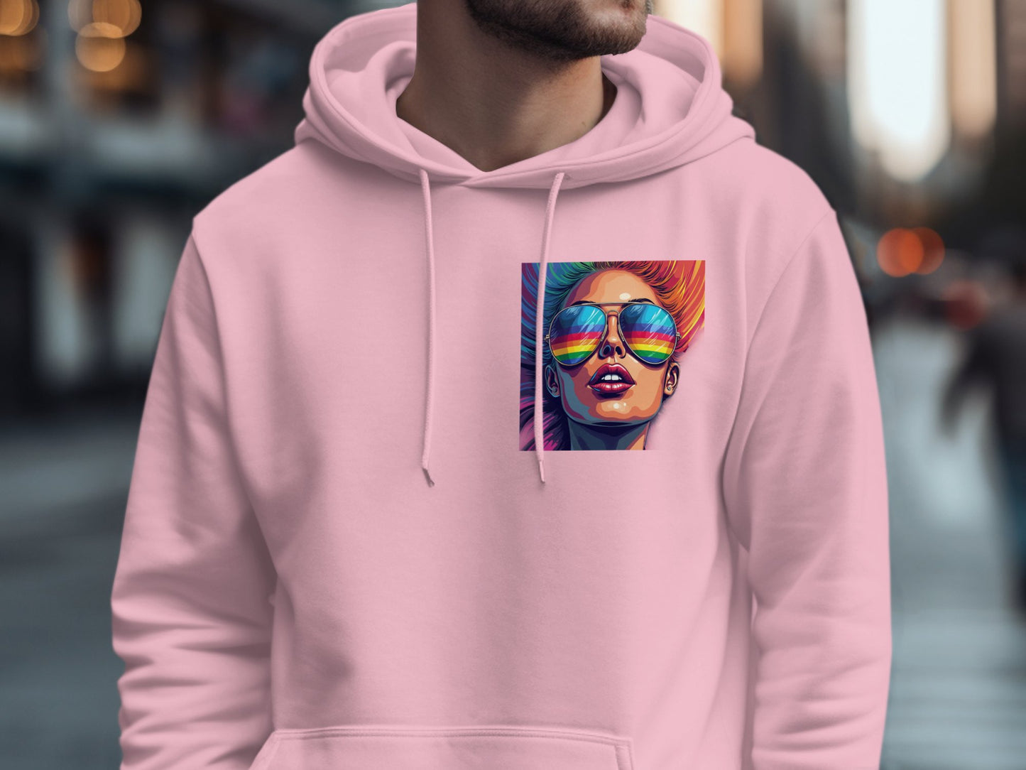 Colorful Retro Sunglasses Graphic Hoodie product