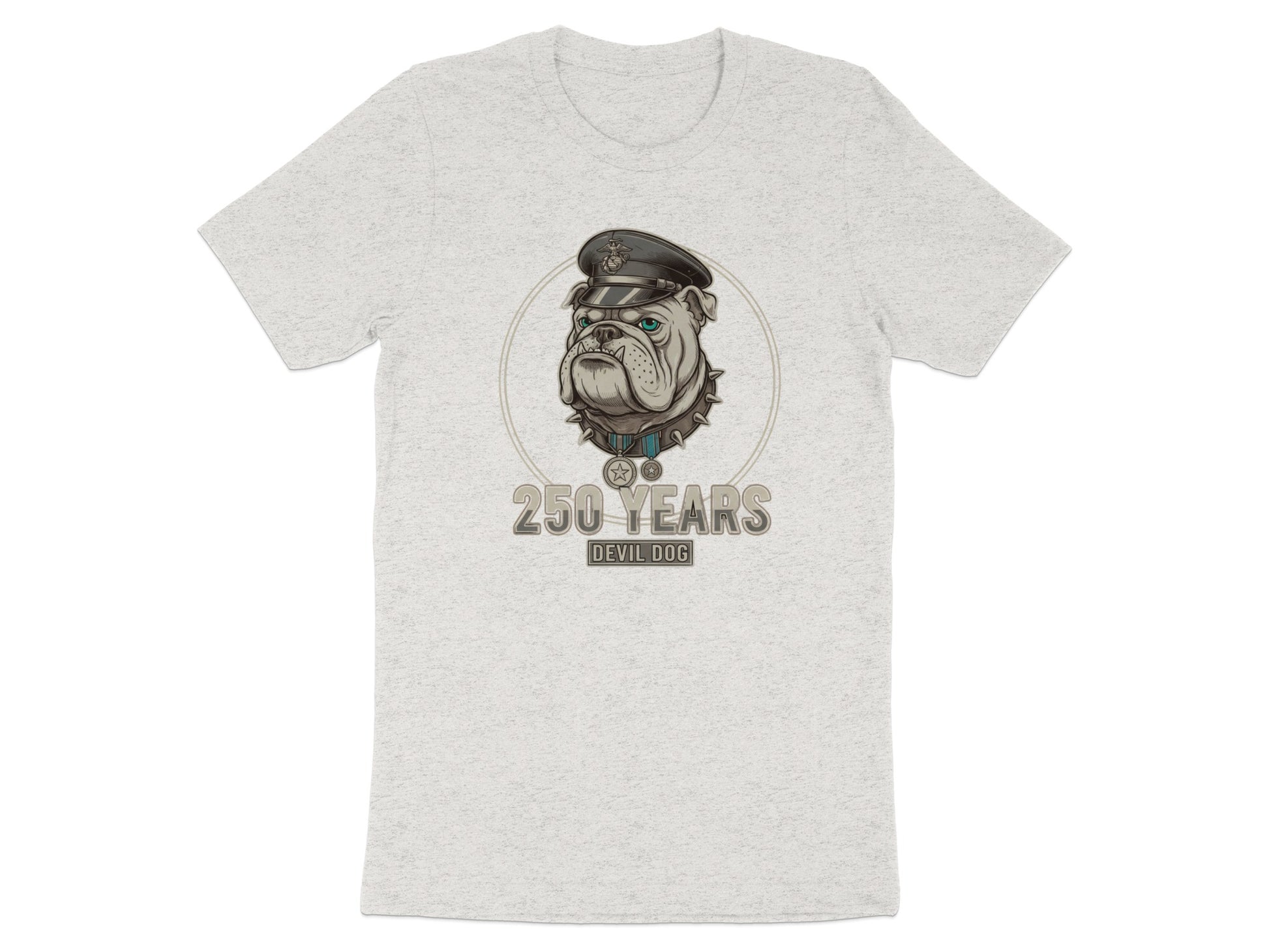 250 Years Devil Dog T-Shirt Celebration Design
