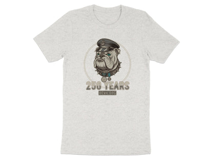 250 Years Devil Dog T-Shirt Celebration Design