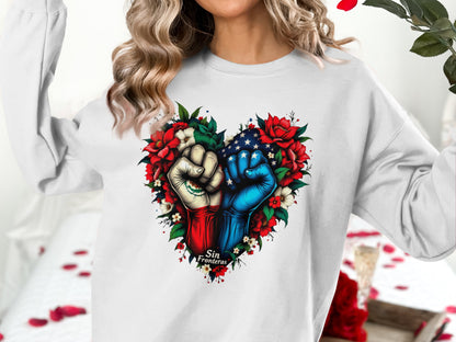 Bold Heart Design Long Sleeve Shirt product type