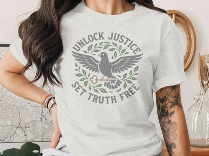 Unlock Justice Set Truth Free Graphic Tee product