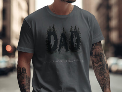 Dad Forest Silhouette Graphic T Shirt product type