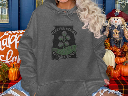 Alabama Strong Not Maga Wrong Hoodie product