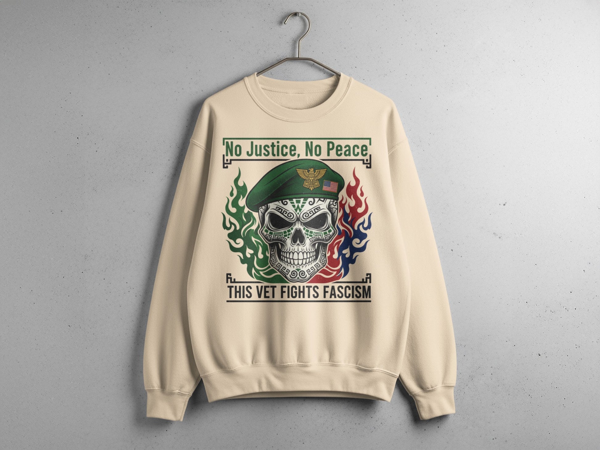 No Justice No Peace This Vet Fights Fascism sweatshirt