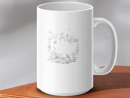 Whimsical Animal Sketch Large Handle Drinkware product