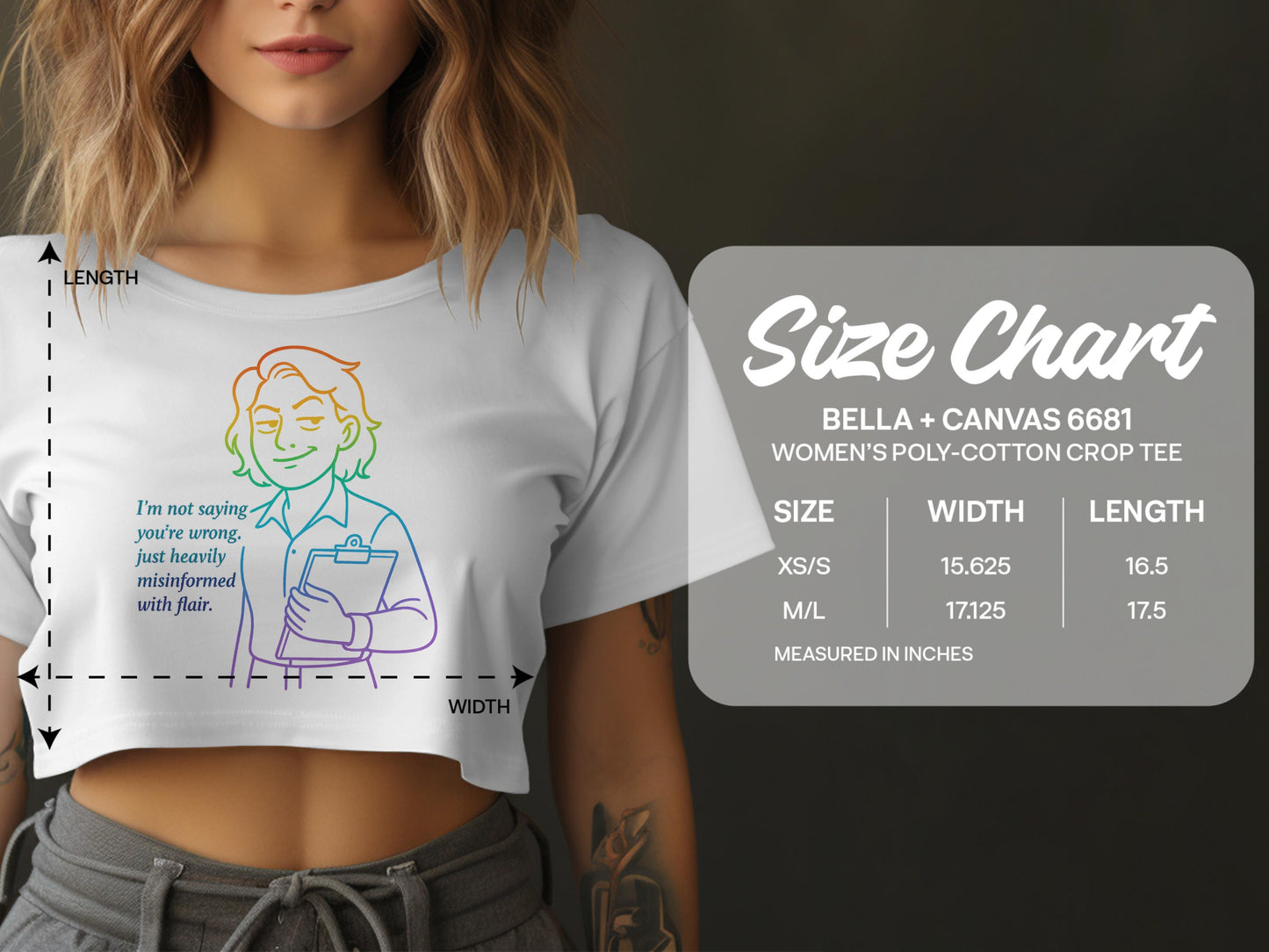 Stylish Bella + Canvas 6681 Women's Crop Tee product